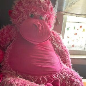 Pink Plush Monkey Toy